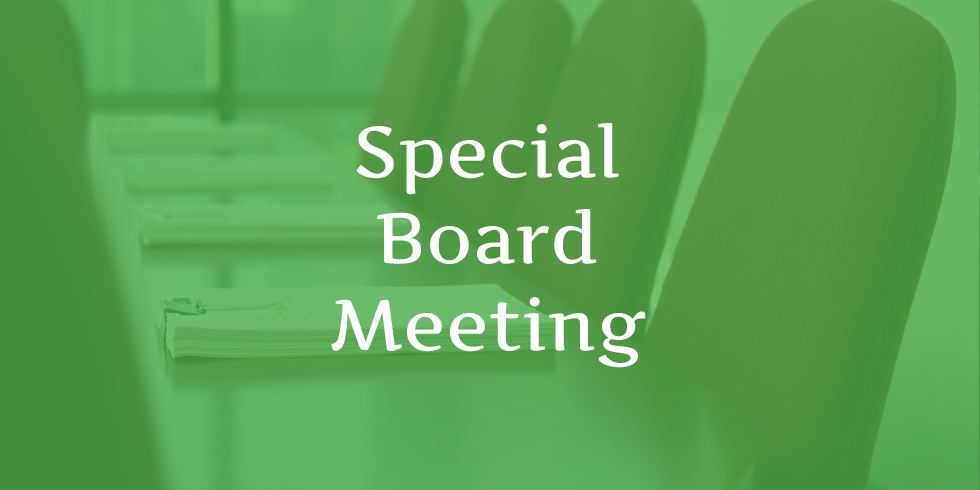 Special Board Meeting